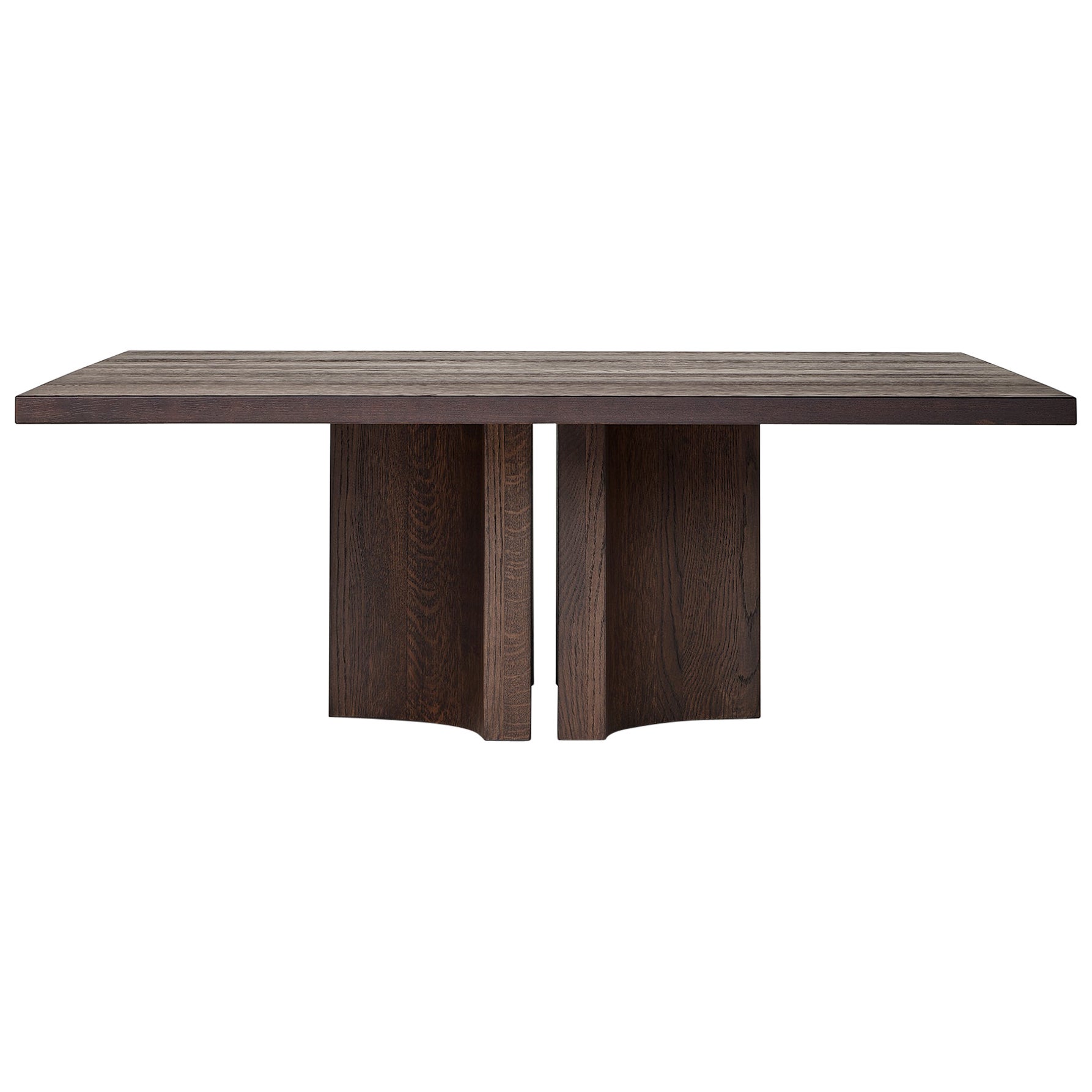 Squared Coffee Table in Dark Brown European Oak - Aperta by Mokko
