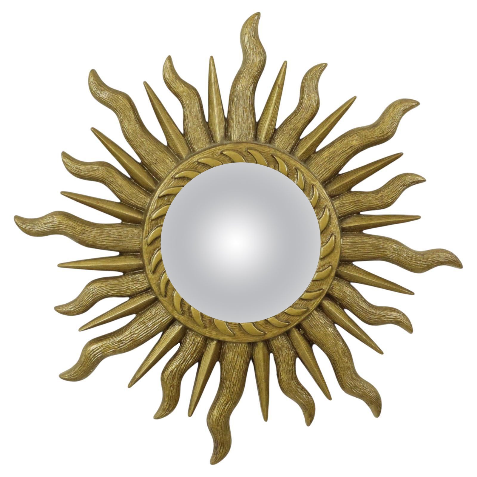 Italian Sunburst Mirror Venezia Sun Mirror Gold 42cm