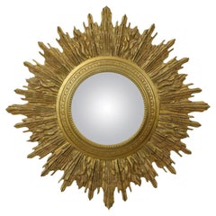 Espejo muy grande dorado Sunburst XL Resina 69cm