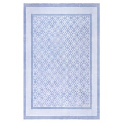 Doris Leslie Blau Tapis indien en coton vintage