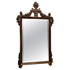 Wood Wood vintage doré  Miroir de style Louis XV.