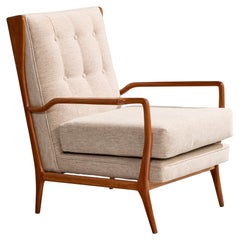 Rino Levi, Sedia da salotto, Wood, Fabrice, Brasile, anni '60