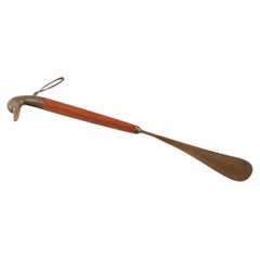 Brass and Wood Duck Shoehorn