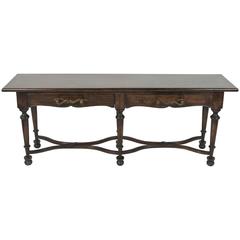 Console with Wrought Iron Handles