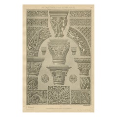 Ornamento arquitectónico bizantino y románico Impresión de H. Dolmetsch, 1887