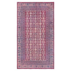 Doris Leslie Blau 19th Century Red Silk Samarkand Khotan Rug