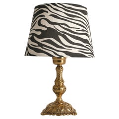 Rococo Style Brass Table Lamp Model 403 by Gnosjö Metall & Armatur, 1930’s