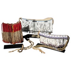 Trio of Early 20th Century South African Xhosa Beaded Aprons Tribal Art