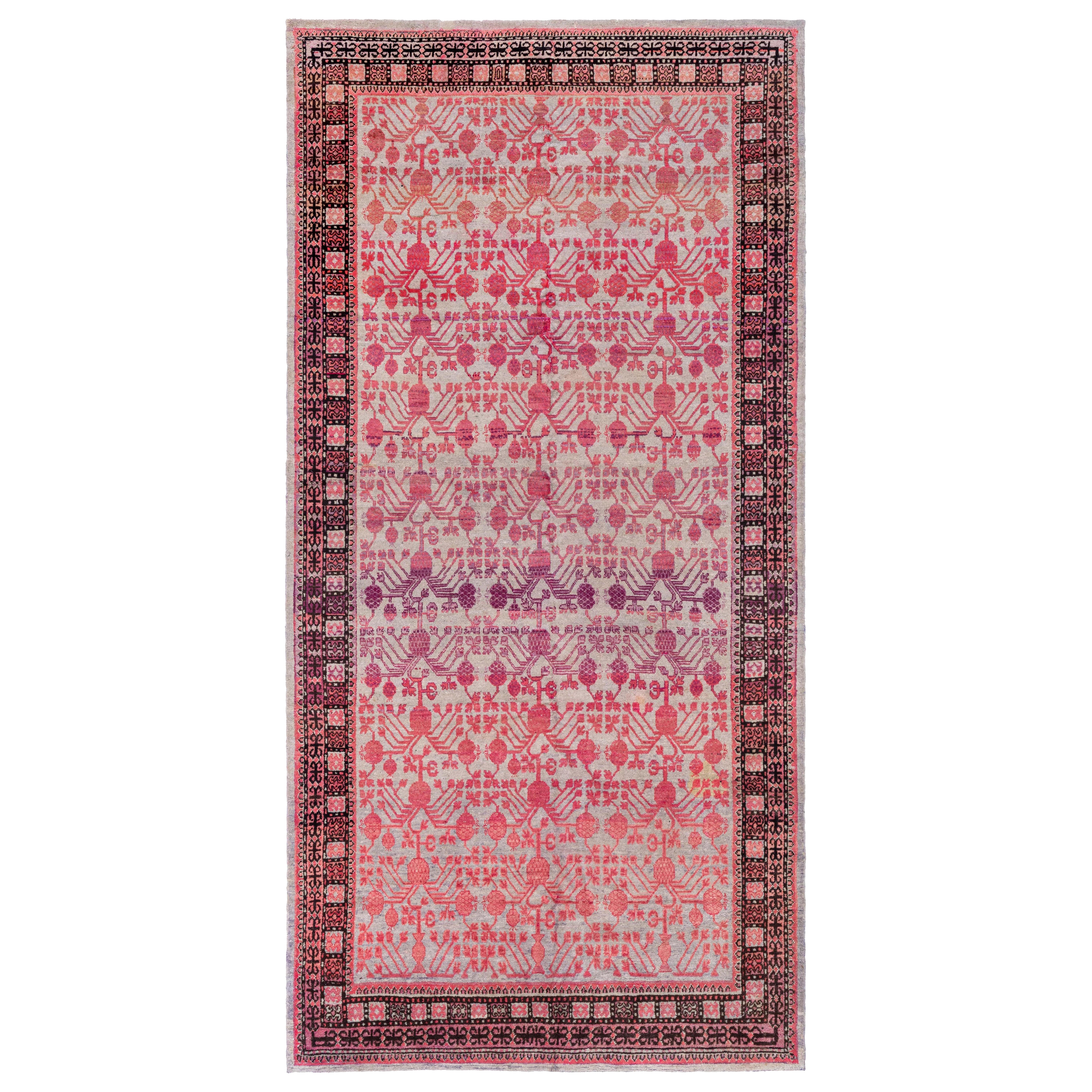 Doris Leslie Blau Vintage Samarkand Khotan Handmade Wool Rug