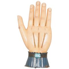 Large Metal Jeweled Hand