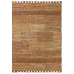 Doris Leslie Blau Vintage Swedish Flat Woven Rug by Marianne Richter AB MMF