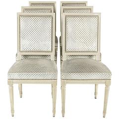 Set of Six French Louis XVI-Style Chairs, circa 1920s
