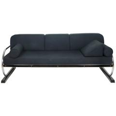 1930s Bauhaus Art Deco Steel Tube Sofa