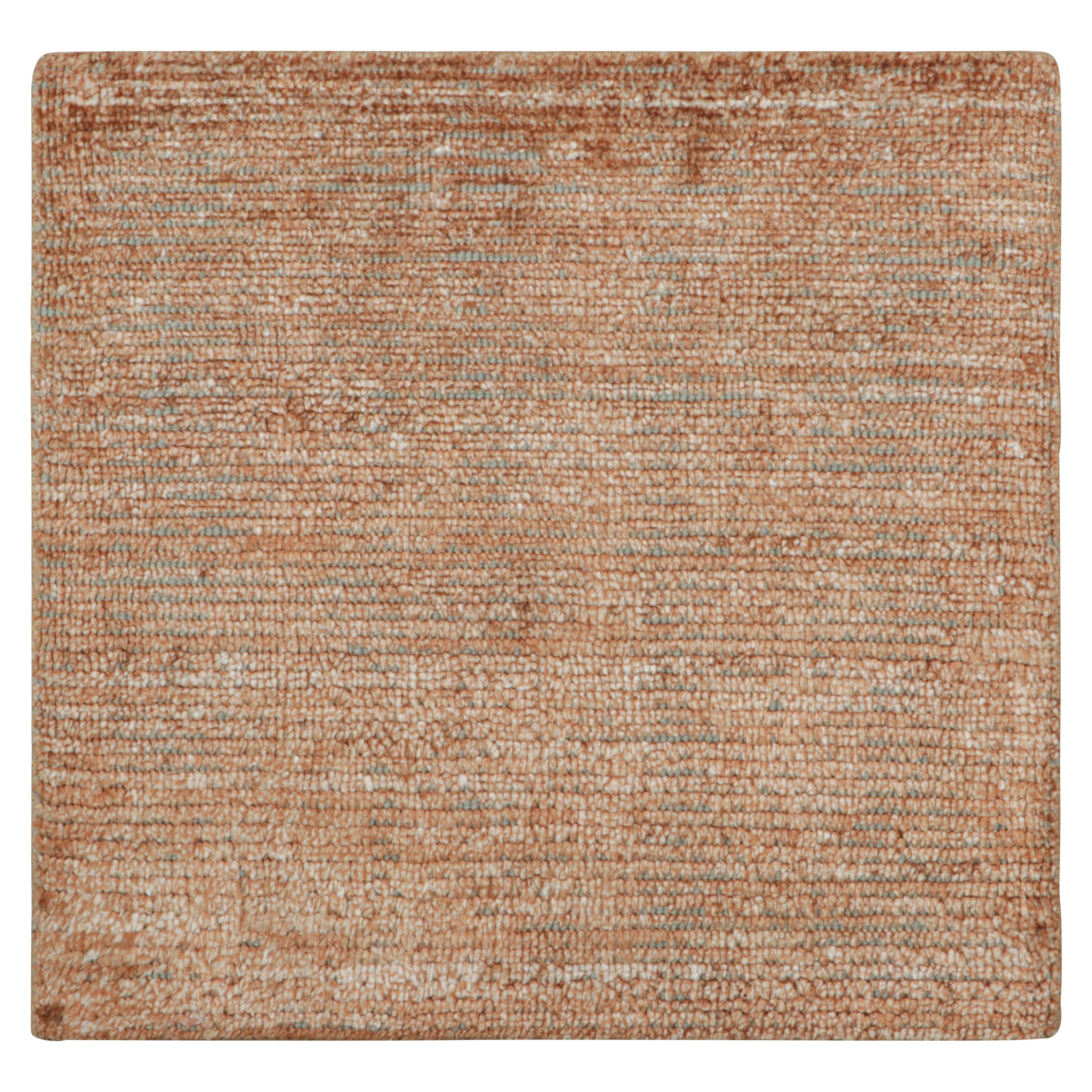 Textural Custom Rug Sample, Rust and Peach Pink Tones For Sale