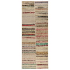 Rug & Kilim’s Patchwork Kilim Runner in Polychromatic Stripes