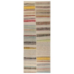 Traves de Mesa Patchwork Kilim de Rayas Policromáticas de Rug & Kilim