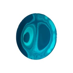Azzurro Glass Convex Mirror - 31.5"/ 80 cms diameter.