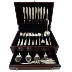 Awakening by Towle Sterling Silver Flatware Set for 8 Service 74 Pieces