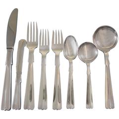 Baronet aka Arvesolv #7 by Hans Hansen Sterling Silver Flatware Set Service 96Pc 7