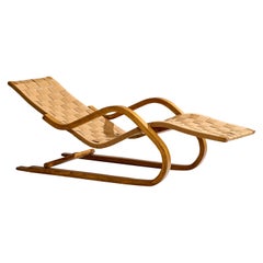 Alvar Aalto, Chaise Longue, betulla, tessuto, Finlandia, 1947