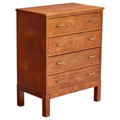 Vintage American Designer, Chest of Drawers, Oak, Brass, USA, 1950s