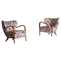 Rare Silvio Cavatorta Lounge Chairs, Italy, 1940s