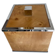 Mid Century Burlwood Ice Bucket