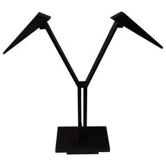 Rare Postmodern Double Headed Memphis Style Desk Lamp