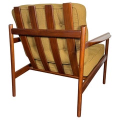 Scandinavian Modern Walnut Lounge Chair by Ib Kofod Larsen