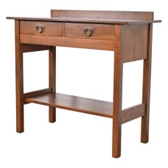 Gustav Stickley Antique Mission Oak Arts & Crafts Buffet Server, Refinished