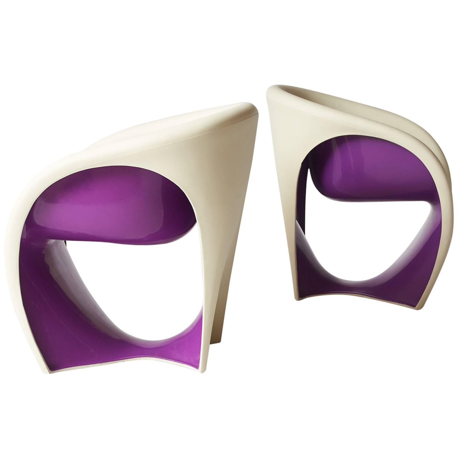 Pair of MT-1 Lounge Chairs by Ron Arad