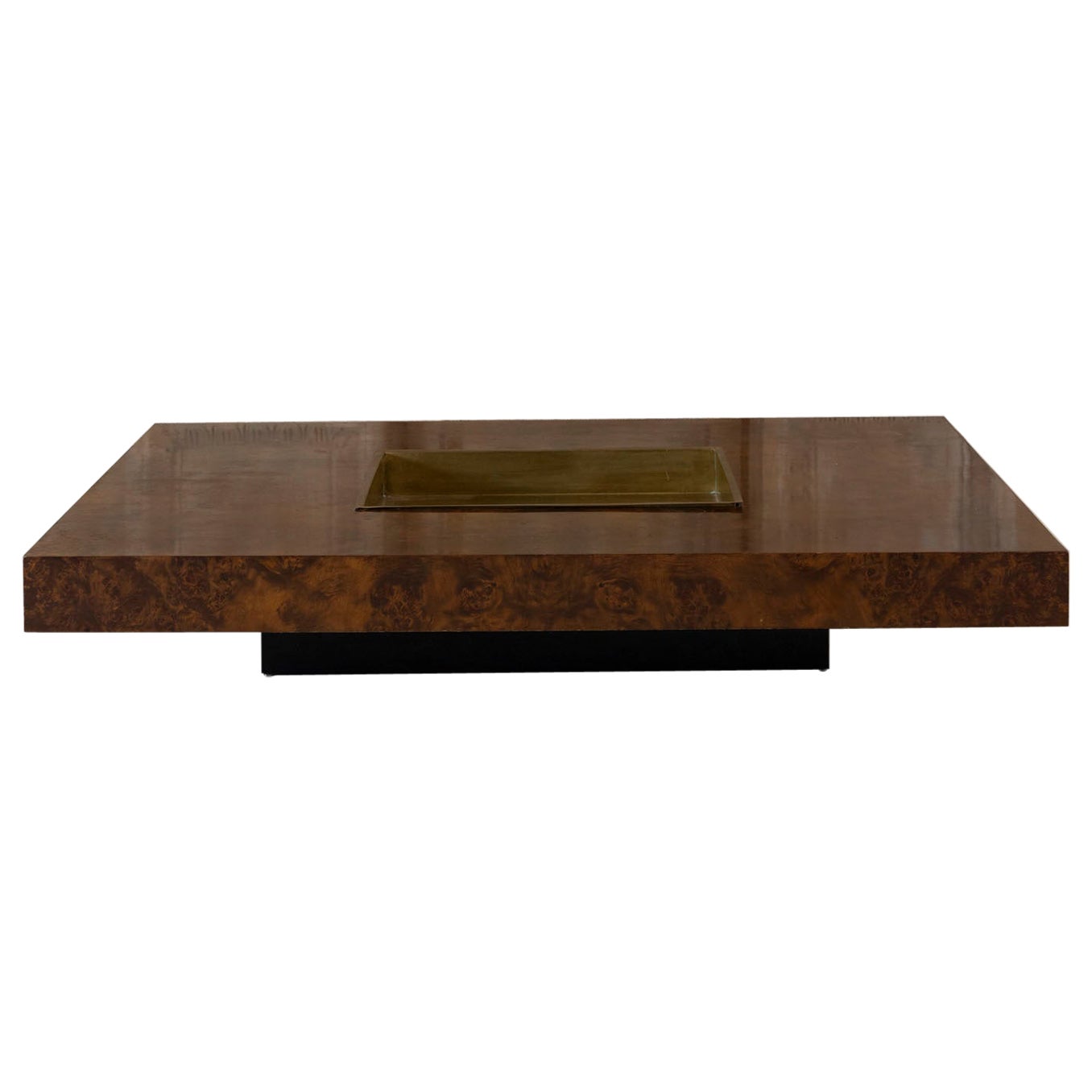 Midcentury large coffee table by Willy Rizzo, Italy 1970