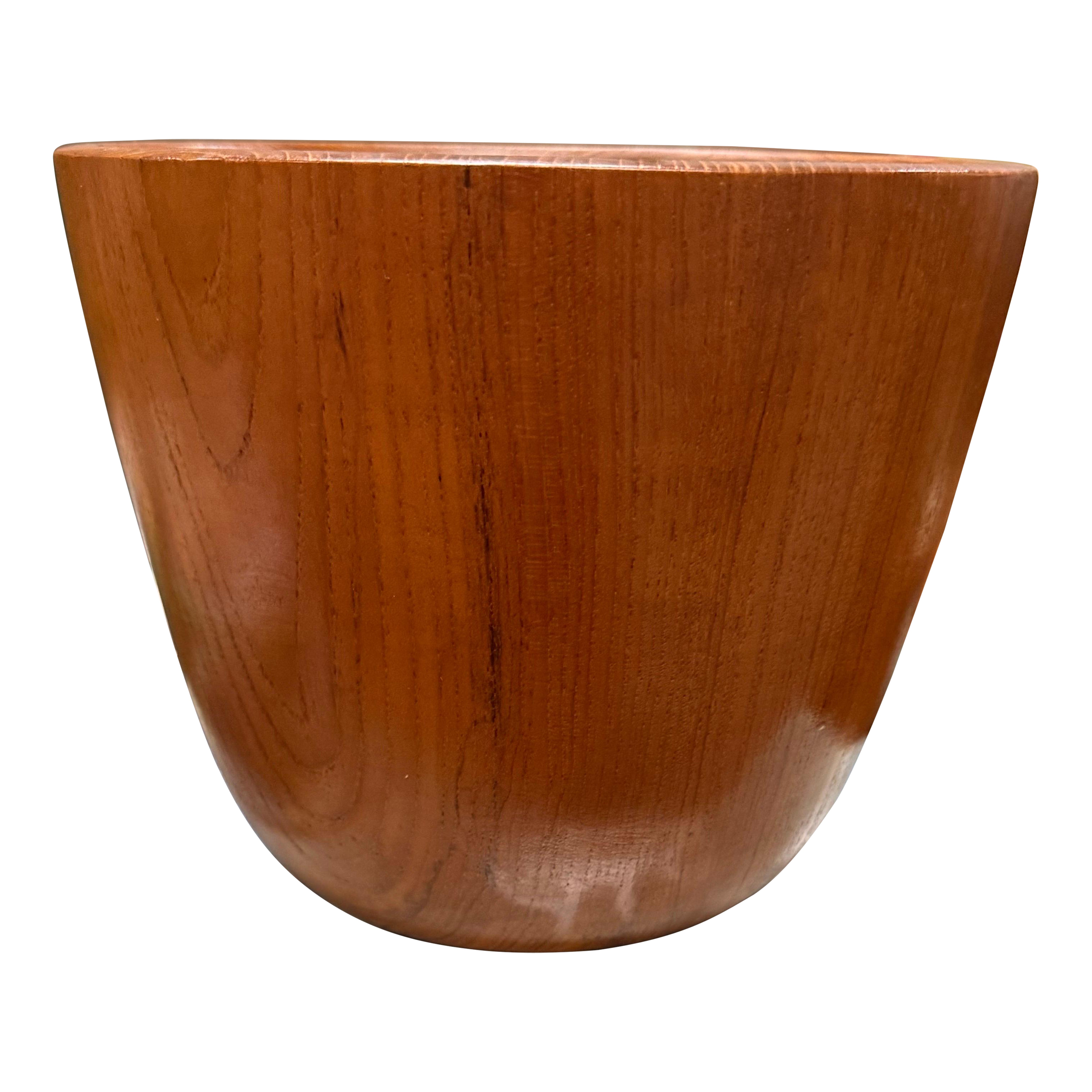 Scandinavian Hand Turned Teak Planter/Bowl