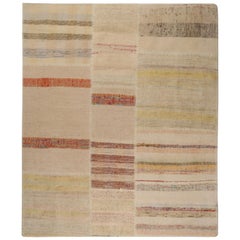 Rug & Kilim’s Patchwork Kilim Runner in Polychromatic Stripes