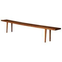 Oak Bench by Jean Touret for Atelier Marolles