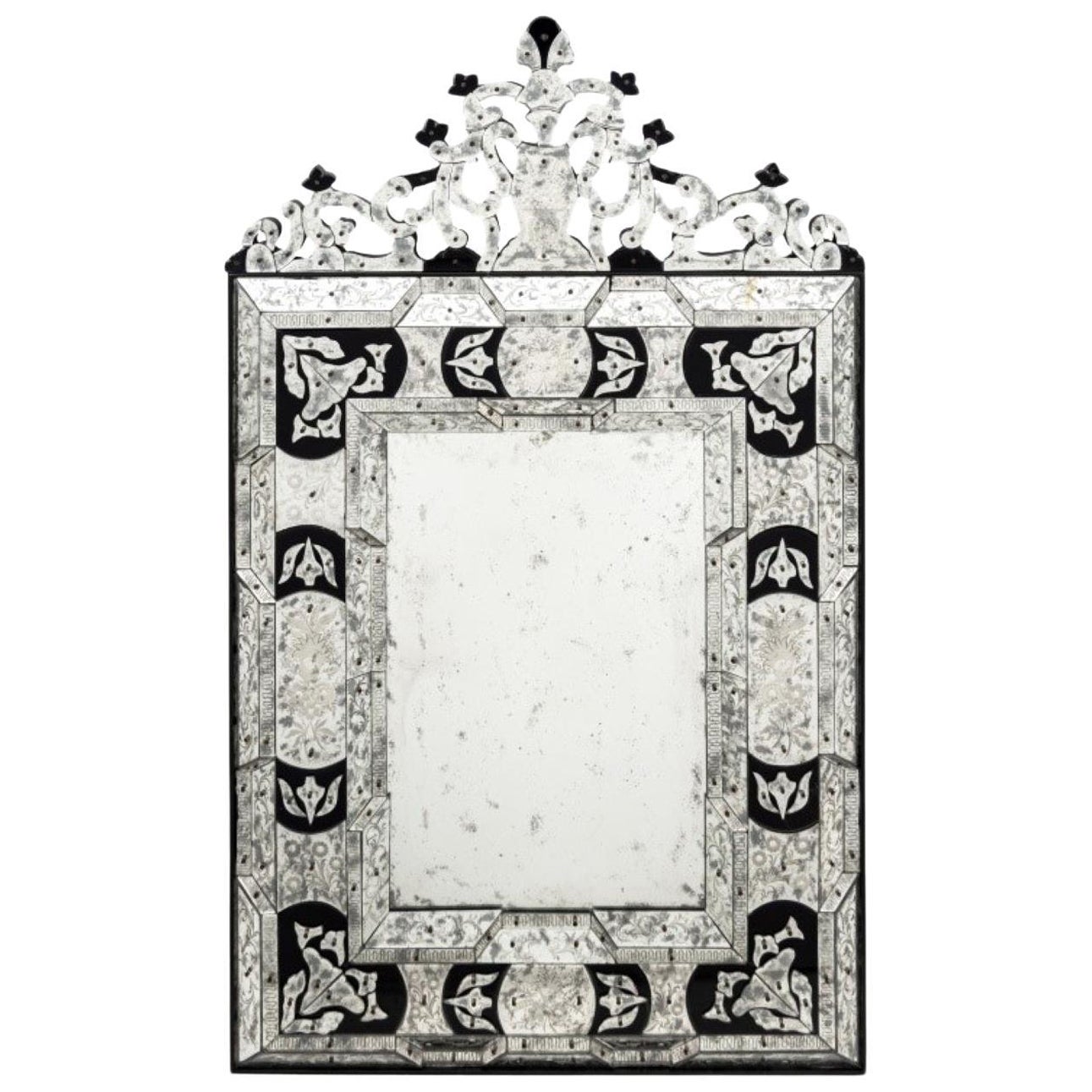 Cenedese Venetian Glass Mirror For Sale