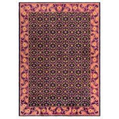 Alfombra de lana hecha a mano en estilo Deco chino de mediados del siglo XX Doris Leslie Blau