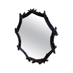 Vintage Plaster Faux Bois Tree Branch mirror