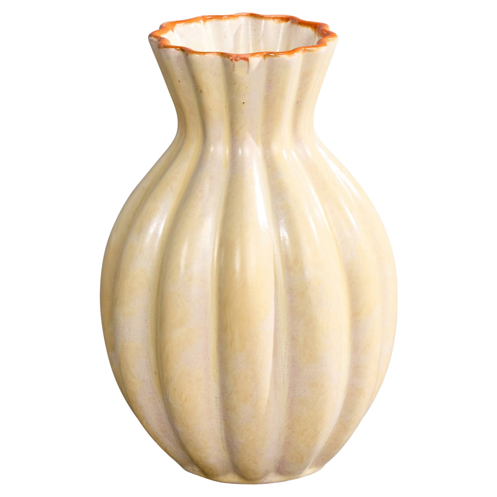 Upsala Ekeby, Vaso, Terracotta, Svezia, anni '1930