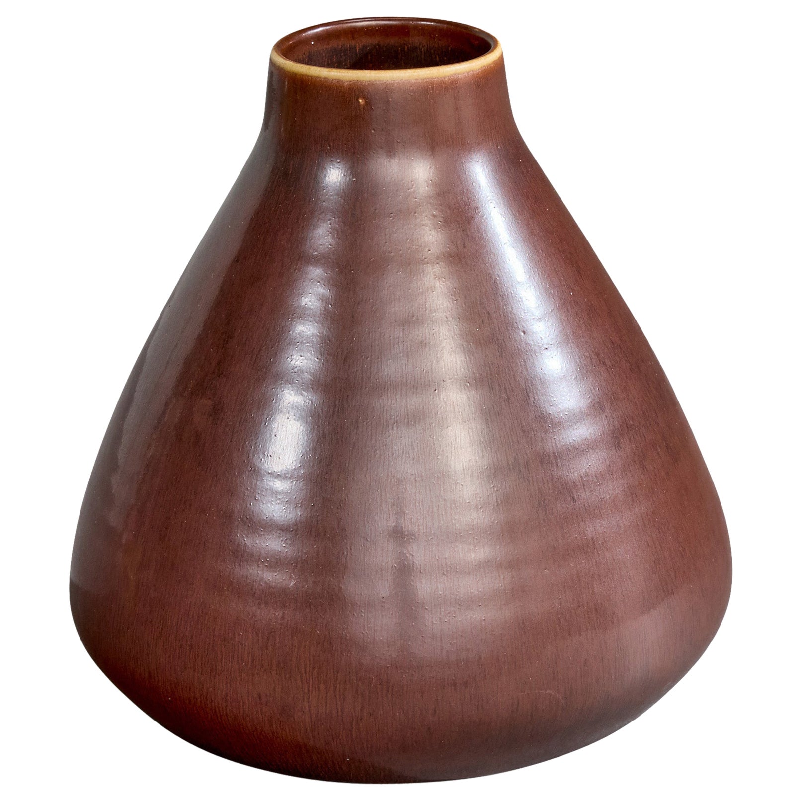 Carl-Harry Stålhane, Vase, Stoneware, Sweden, 1950s