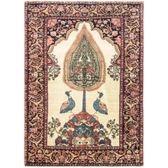 Ancien tapis persan ancien Sarouk de Feraghan, arbre de vie