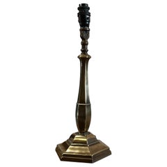Lampada da studente in ottone della fine del XIX secolo