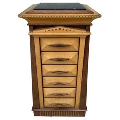 Ron Puckett Custom Made Pedestal Cabinet Table NYC 1980’s