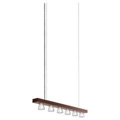 Lampada a sospensione contemporanea Line 75 Bronze Aluminum di JSPR