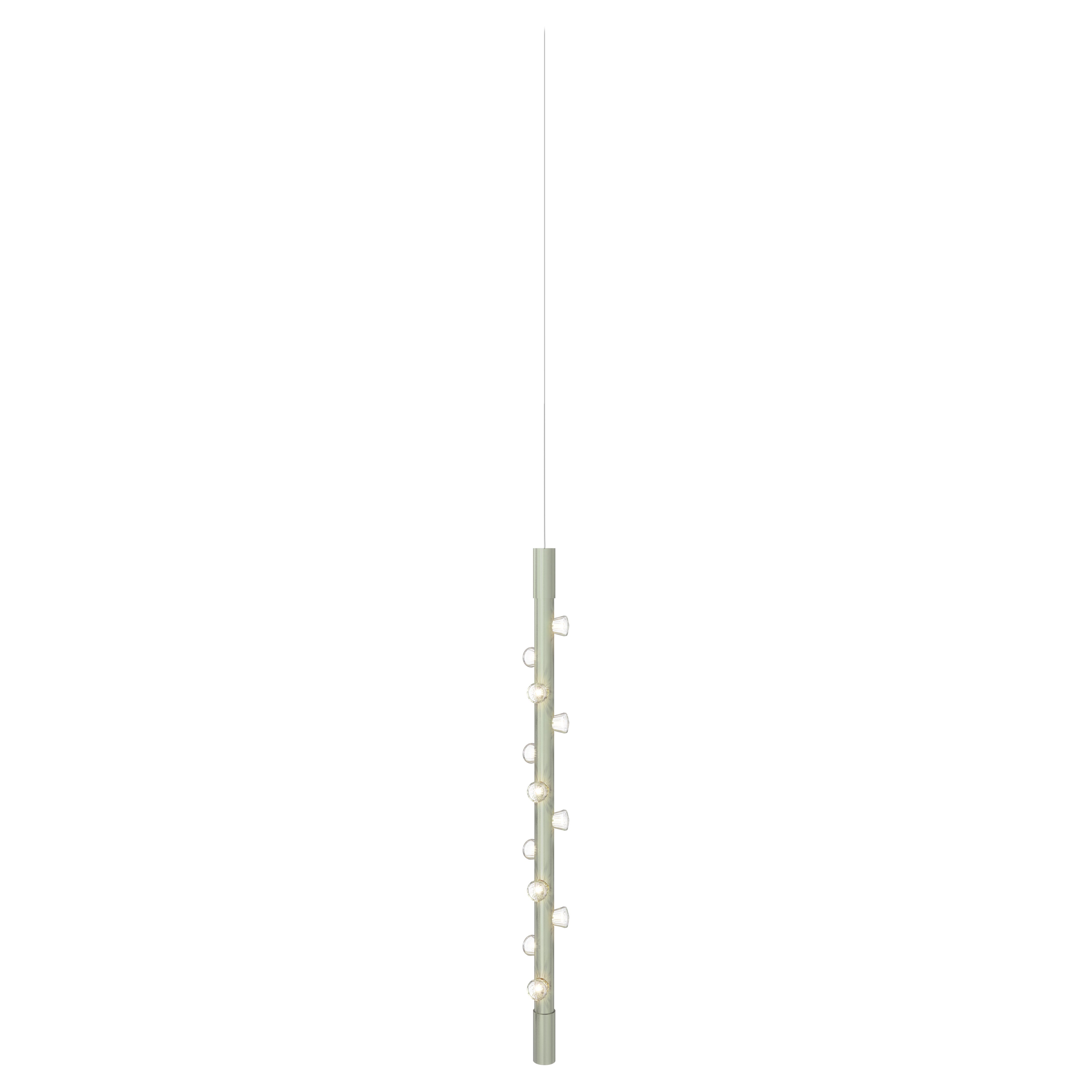 Lampada a sospensione Lucy Small Vertical Bronzo Alluminio Contemporary di JSPR