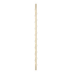 Lucy Large Vertical Aluminum Champagne Contemporary Suspension Lamp by JSPR