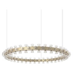 Lunar Medium Round Aluminum Contemporary Suspension Lamp by JSPR