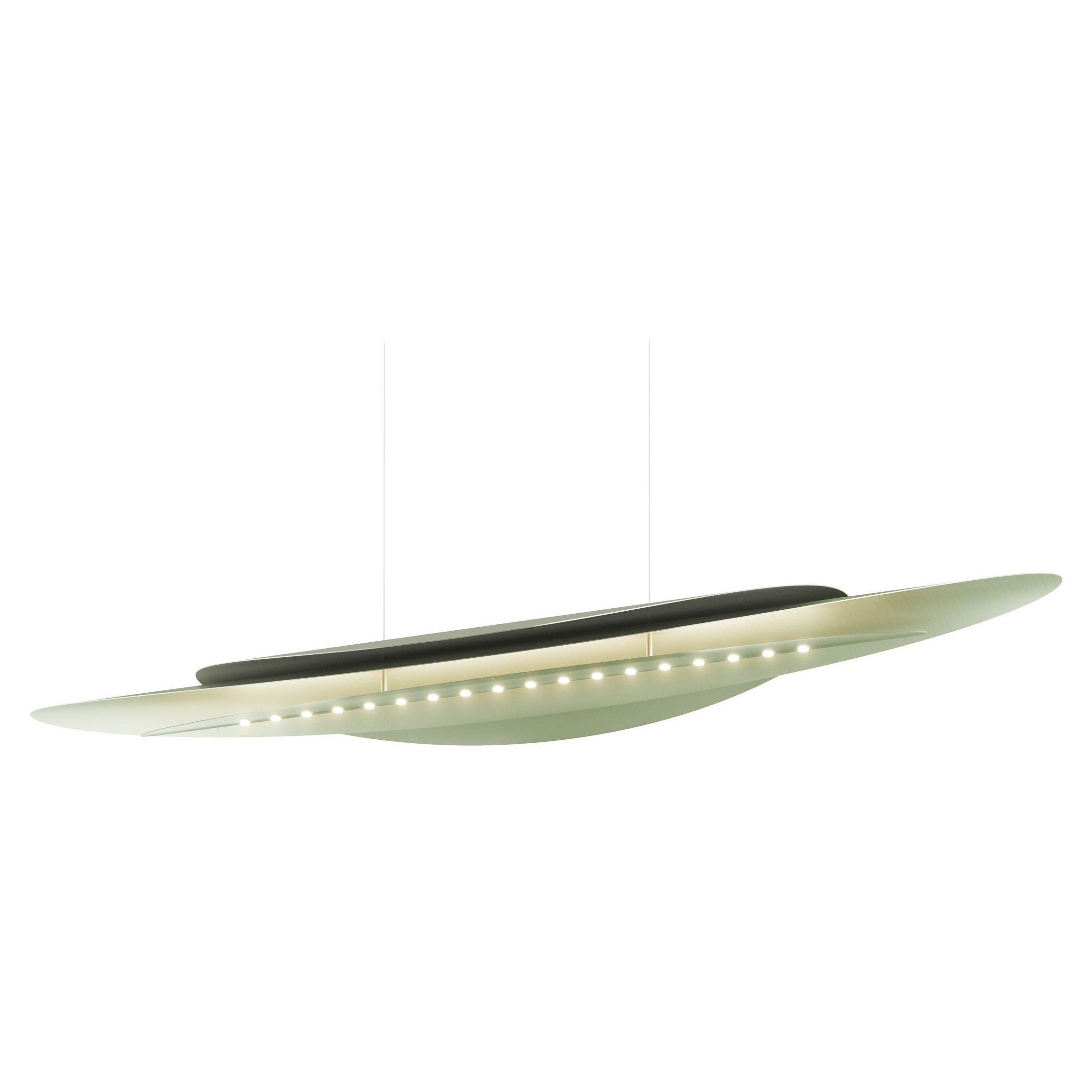 Lampada a sospensione contemporanea Mirage 170 Greene & Greene in alluminio di JSPR