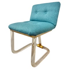 Post Modern Lucite Vanity Stool