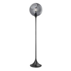 Ballroom Floor Lamp, Smoke with LED Globe Bulb Ø5